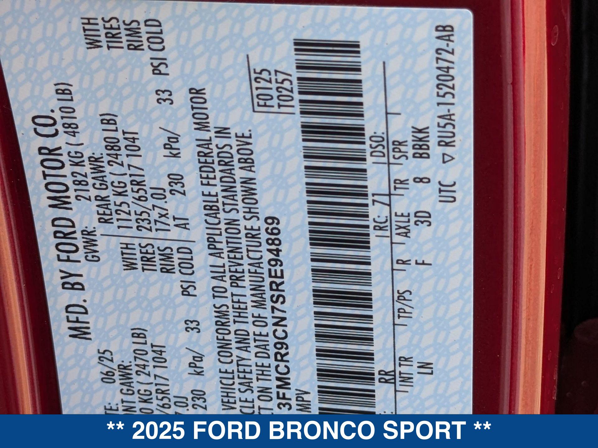 2025 Ford Bronco Sport Outer Banks - Photo 22