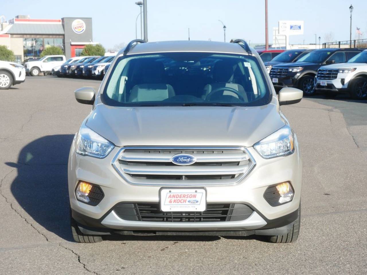 Used 2018 Ford Escape SE with VIN 1FMCU9GD3JUA85467 for sale in North Branch, Minnesota