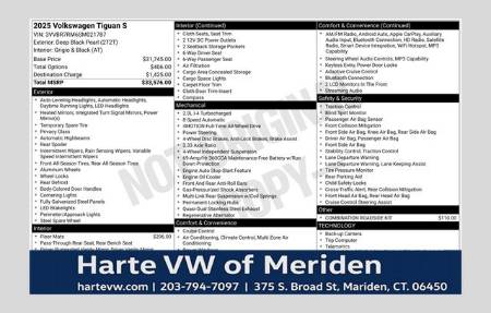 2025 Volkswagen Tiguan S