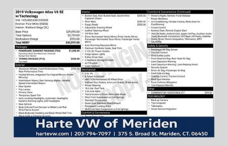 2019 Volkswagen Atlas 3.6L V6 SE w/Technology