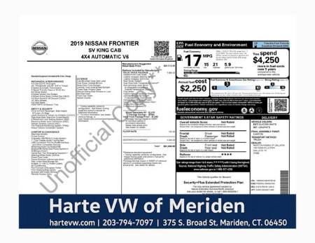 2019 Nissan Frontier SV