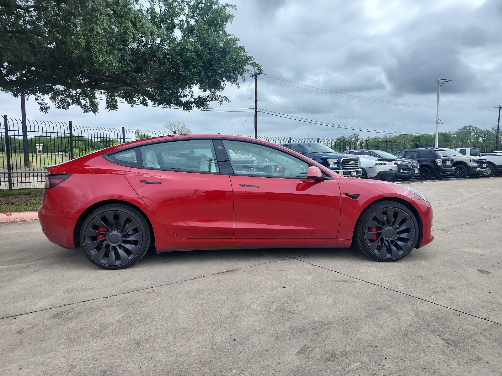 Used 2023 Tesla Model 3 Performance with VIN 5YJ3E1EC2PF585182 for sale in San Antonio, TX