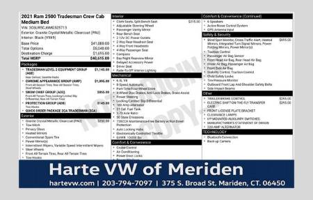 2021 RAM 2500 Tradesman