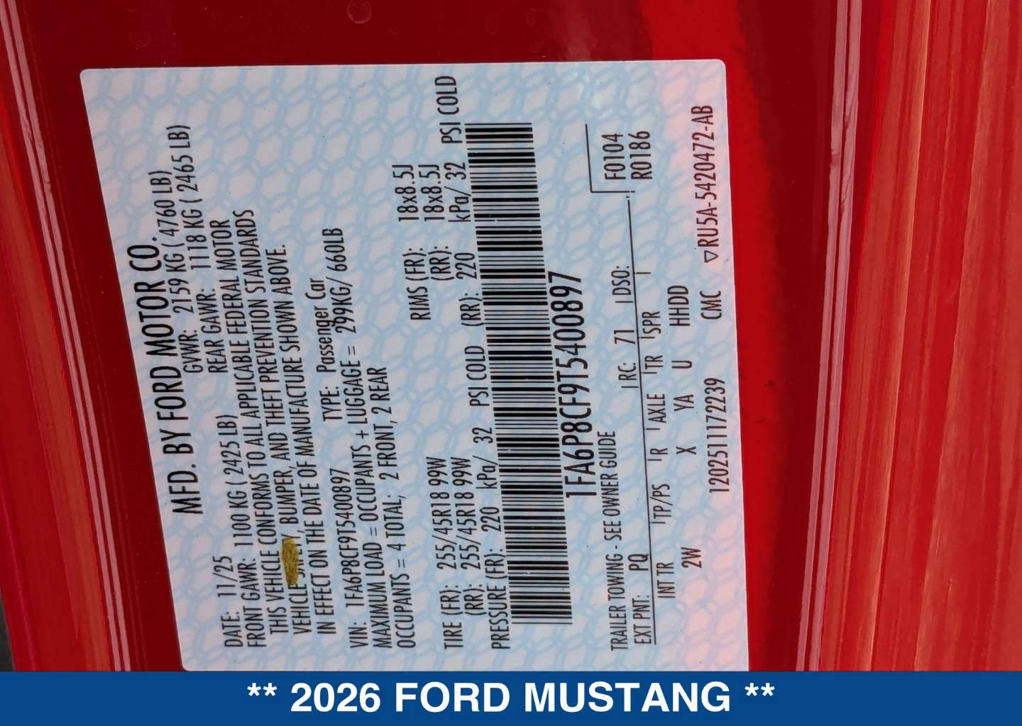 2026 Ford Mustang GT Fastback - Photo 19