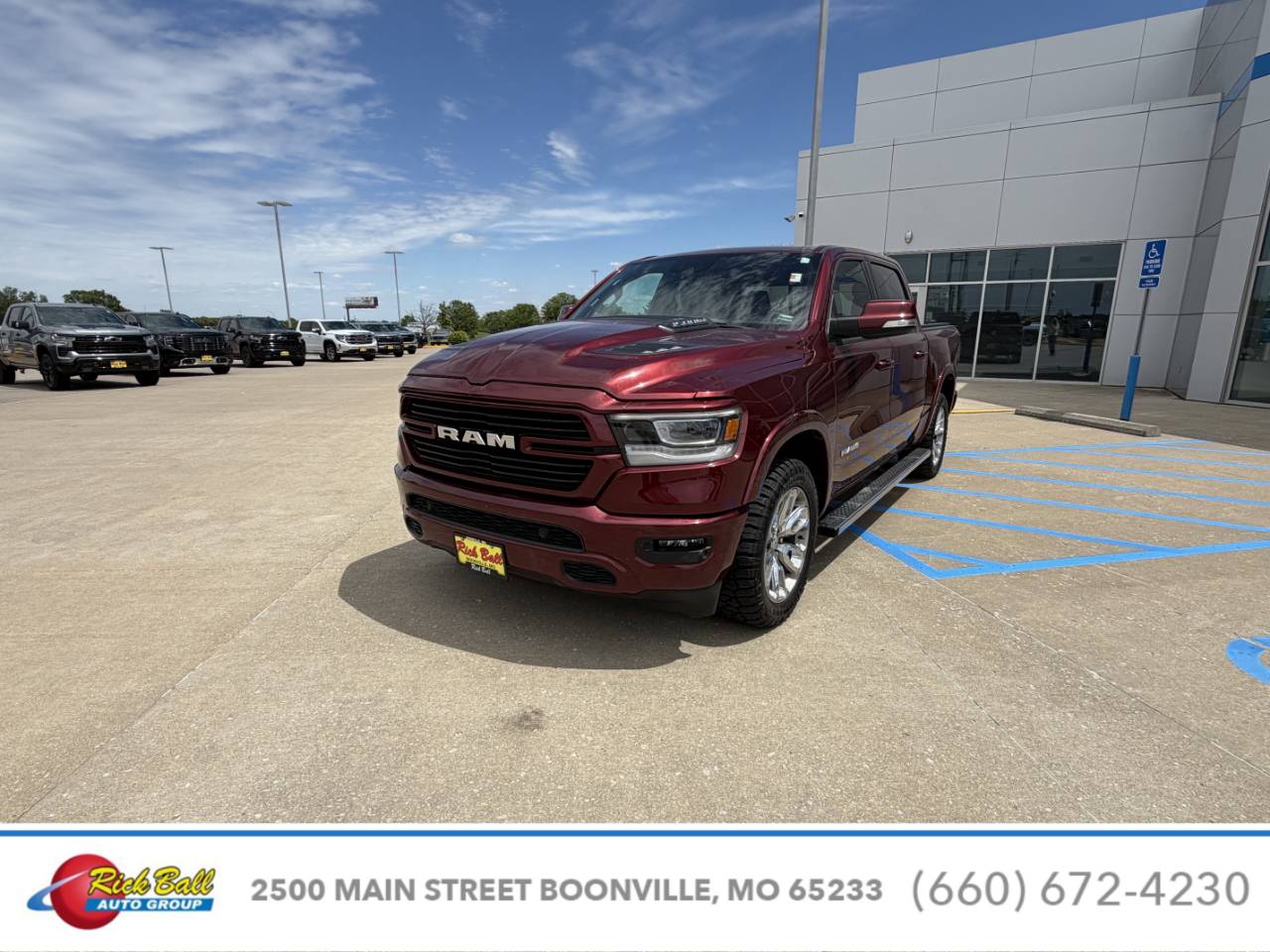 Used 2022 RAM Ram 1500 Pickup Laramie with VIN 1C6RREJM8NN260823 for sale in Kansas City
