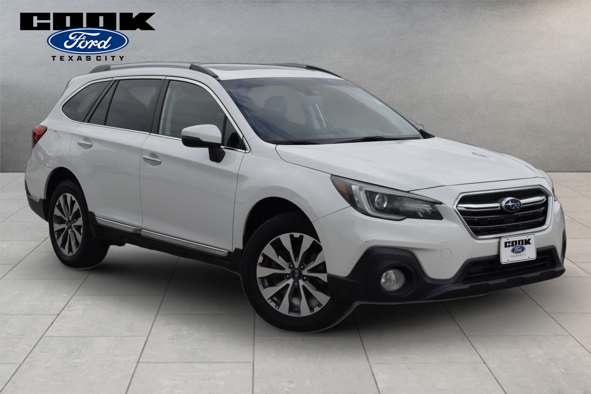 Certified 2019 Subaru Outback Touring with VIN 4S4BSETC1K3303596 for sale in Texas City, TX