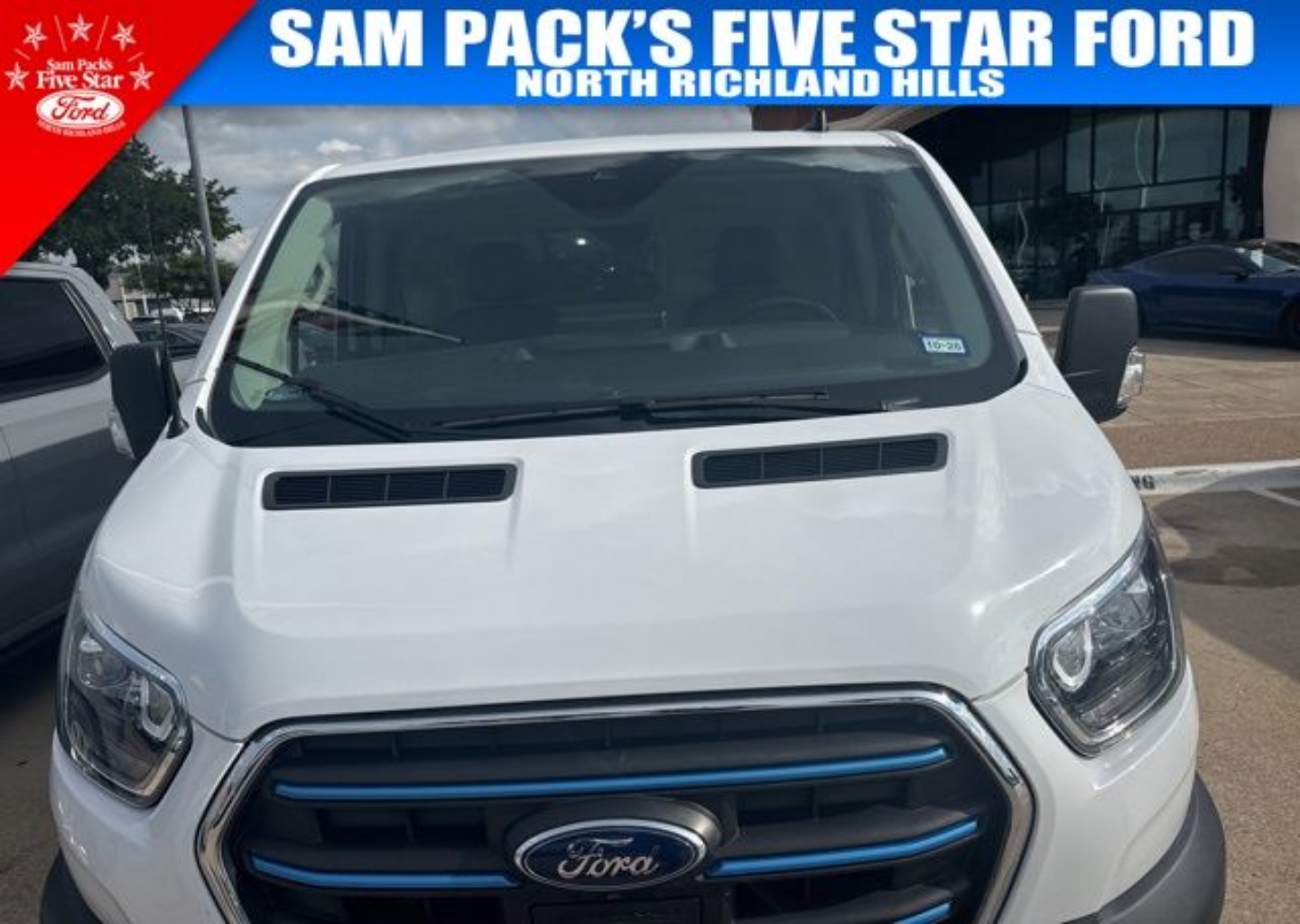 Certified 2022 Ford E-Transit Cargo Van Base with VIN 1FTBW1YK2NKA29675 for sale in North Richland Hills, TX