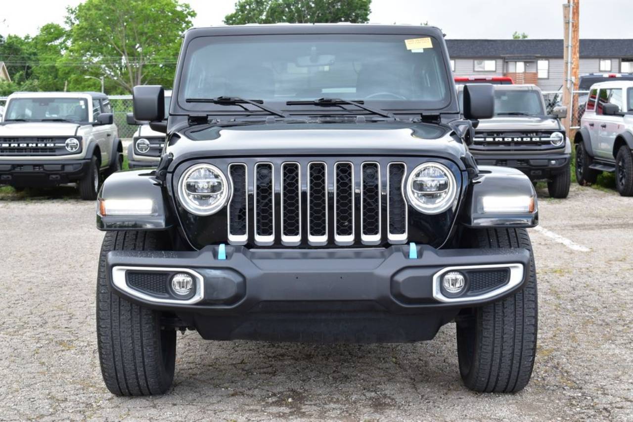 Certified 2022 Jeep Wrangler Unlimited Sahara 4XE with VIN 1C4JJXP60NW153664 for sale in Kansas City