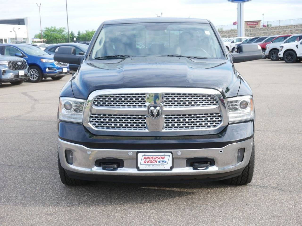 Used 2015 RAM Ram 1500 Pickup Laramie with VIN 1C6RR7VT6FS607341 for sale in North Branch, MN