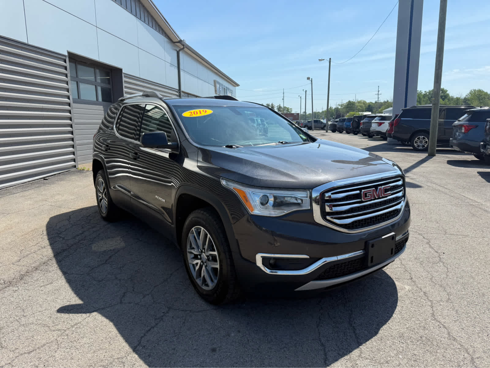 Used 2019 GMC Acadia SLE-2 with VIN 1GKKNSLS0KZ109970 for sale in Williamson, NY