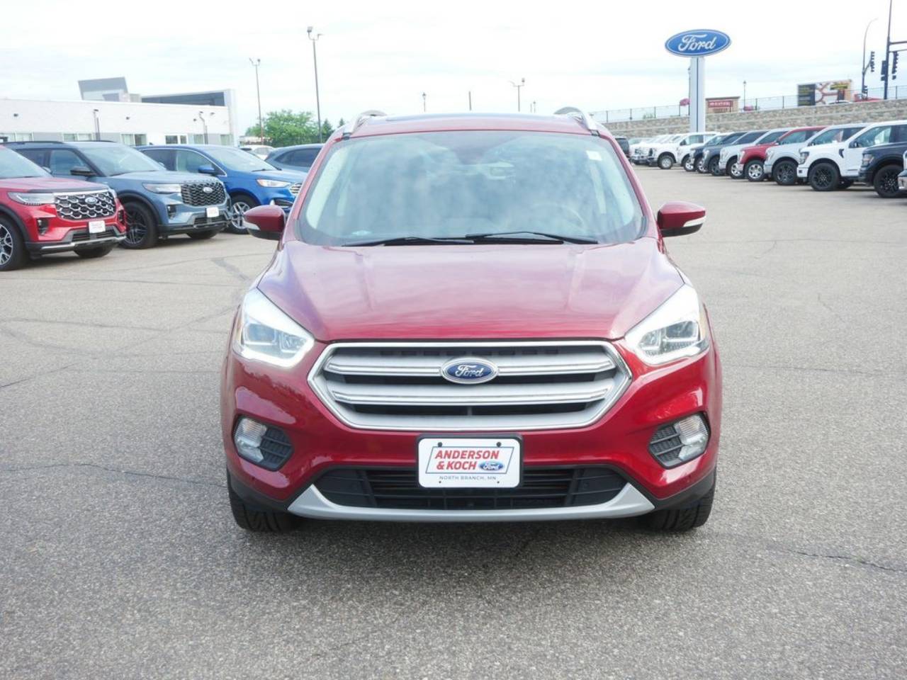 Used 2018 Ford Escape Titanium with VIN 1FMCU9J92JUA70012 for sale in North Branch, MN