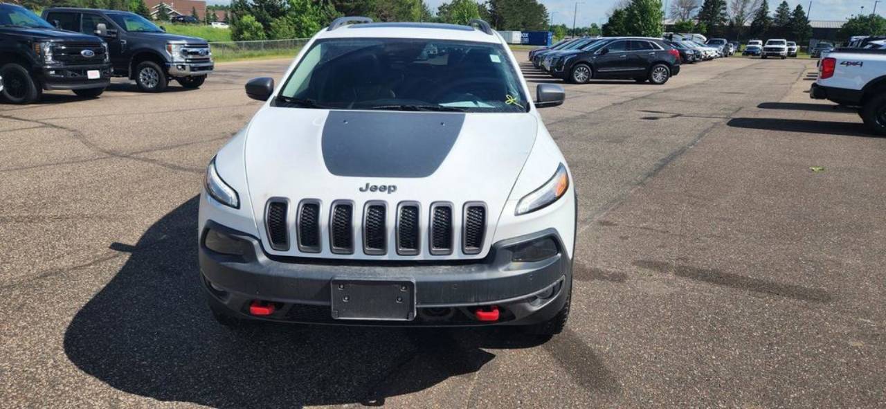 Used 2018 Jeep Cherokee Trailhawk Leather Plus with VIN 1C4PJMBX3JD616413 for sale in North Branch, Minnesota
