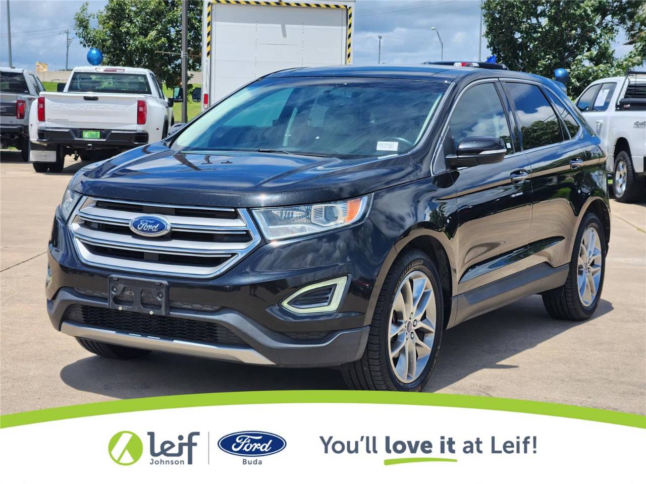 Used 2015 Ford Edge Titanium with VIN 2FMTK3K92FBB05985 for sale in Buda, TX