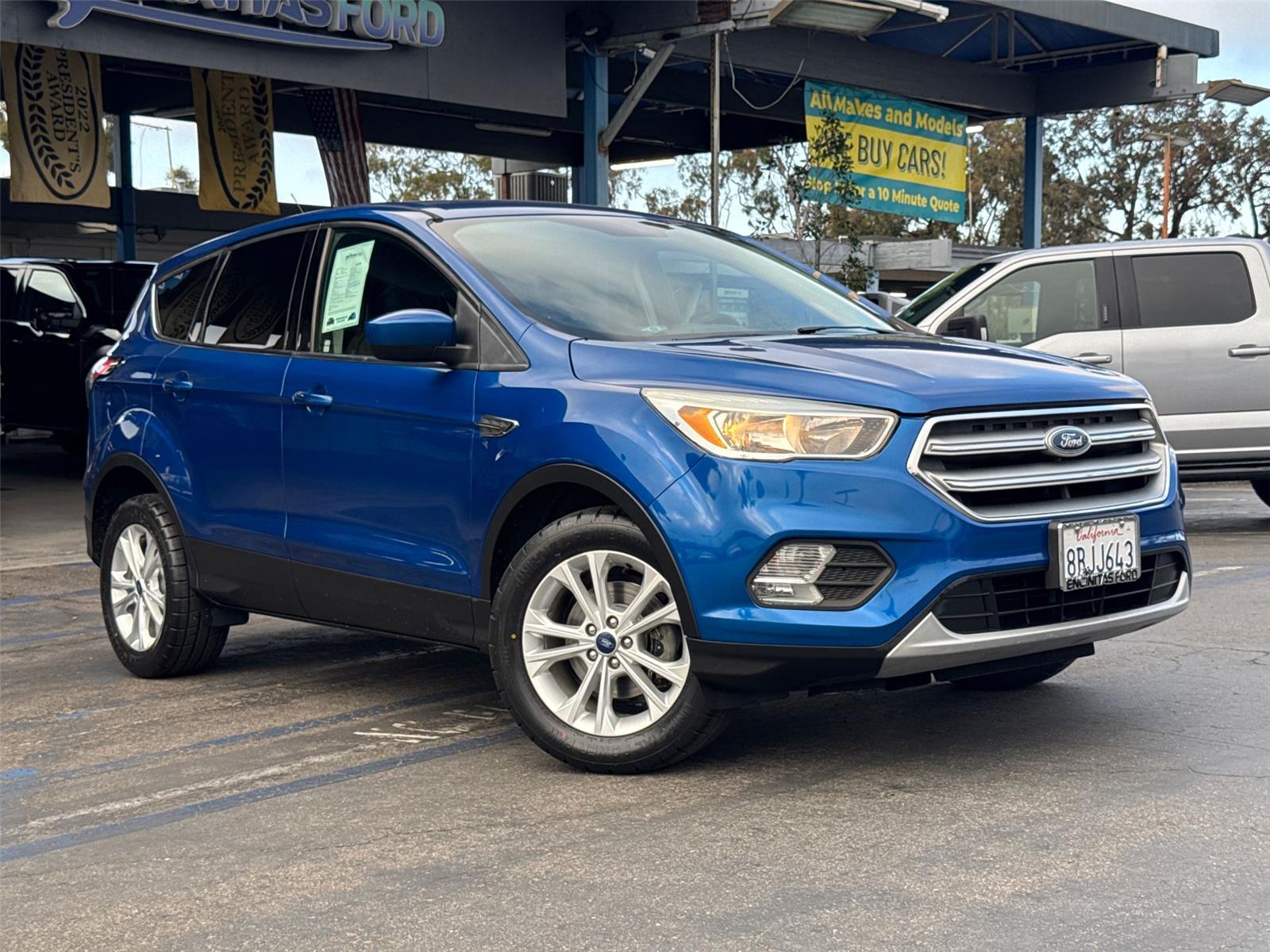 Used 2017 Ford Escape SE with VIN 1FMCU0GD7HUF08525 for sale in Encinitas, CA