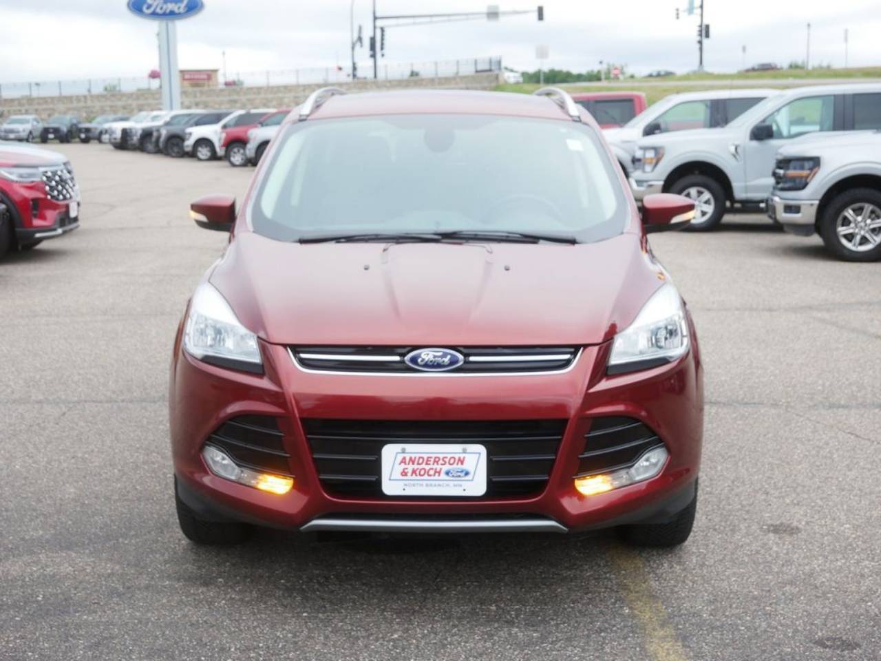 Used 2015 Ford Escape Titanium with VIN 1FMCU9JXXFUA17676 for sale in North Branch, Minnesota