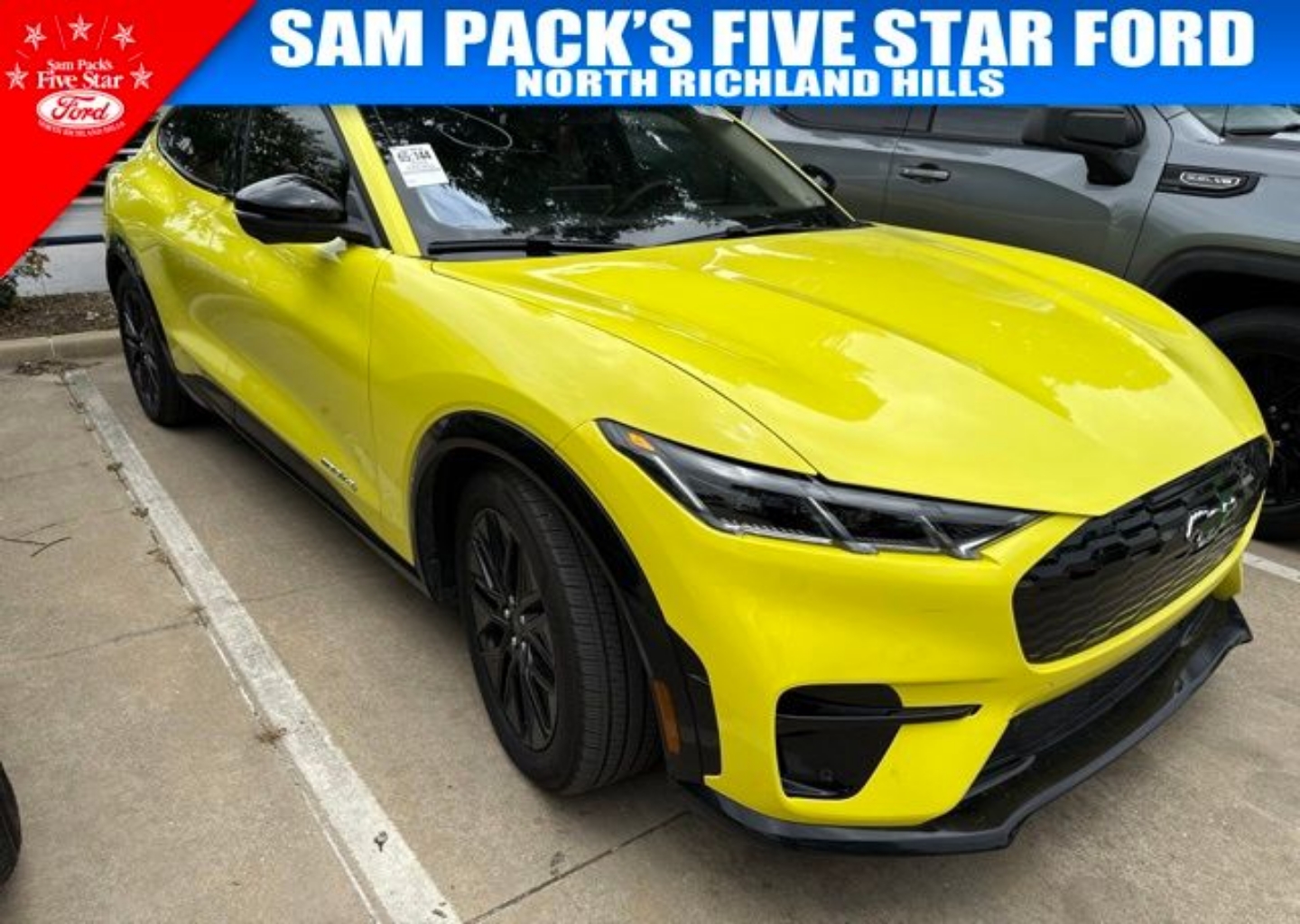 Used 2025 Ford Mustang Mach-E Premium AWD with VIN 3FMTK3SU9SMA39206 for sale in North Richland Hills, TX
